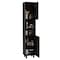 Tuhome Hobart Pantry, Four Legs, Three Interior Shelves, Two Shelves, Two Cabinets, Black ALW5583 - alternate 7